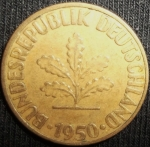 monedas de Europa - Alemania -  1950 (Anverso)