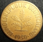 monedas de Europa - Alemania -  1950 (Anverso)