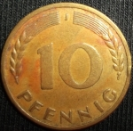 monedas de Europa - Alemania -  1950 (Reverso)