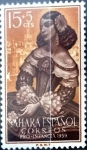 Stamps : Europe : Spain :  Intercambio jxi 0,25 usd 15 + 5 cent. 1959