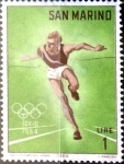 Stamps San Marino -  Intercambio jxa 0,20 usd 1 l. 1964