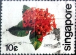 Stamps : Asia : Singapore :  Intercambio nf4b 0,20 usd 10 cent. 1980