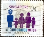 Stamps : Asia : Singapore :  Intercambio 0,20 usd 10 cent. 1983