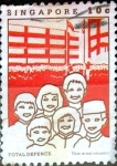 Stamps : Asia : Singapore :  Intercambio 0,20 usd 10 cent. 1984