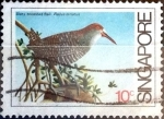 Stamps Singapore -  Intercambio nf4b 0,25 usd 10 cent. 1984