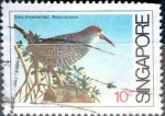 Stamps Singapore -  Intercambio crxf 0,25 usd 10 cent. 1984