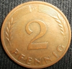 monedas de Europa - Alemania -  1962 (Reverso)