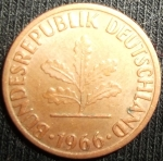 monedas de Europa - Alemania -  1966 (Anverso)