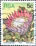 Stamps South Africa -  Intercambio 0,20 usd 5 cent. 1977