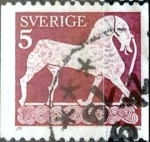 Stamps Sweden -  Intercambio 0,20 usd 5 o. 1973