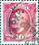 Stamps : Europe : Sweden :  Intercambio 0,20 usd 10 o. 1891
