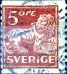 Stamps Sweden -  Intercambio 0,25 usd 5 o. 1921