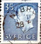 Stamps : Europe : Sweden :  Intercambio 0,20 usd 35 o. 1962