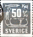 Stamps Sweden -  Intercambio 0,20 usd 50 o. 1954