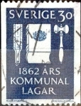 Stamps Sweden -  Intercambio 0,20 usd 30 o. 1962