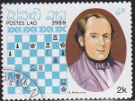 Stamps : Asia : Laos :  Intercambio