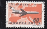 Stamps Hungary -  AVIÓN TU-154
