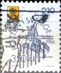 Stamps Sweden -  Intercambio 0,20 usd 2,10 k. 1986