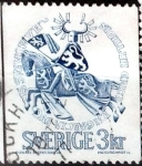 Stamps Sweden -  Intercambio cr3f 0,20 usd 3 k. 1970