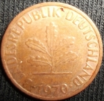 monedas de Europa - Alemania -  1970 (Anverso)