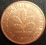 monedas de Europa - Alemania -  1974 (Anverso)