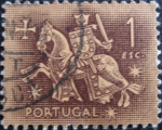Stamps Portugal -  Equestrian Seal of King Diniz