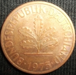 monedas de Europa - Alemania -  1975 (Anverso)