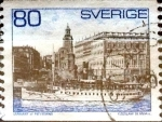 Stamps Sweden -  Intercambio 0,20 usd 80 o. 1971