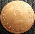 monedas de Europa - Alemania -  1975 (Reverso)