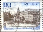 Stamps Sweden -  Intercambio 0,20 usd 80 o. 1971