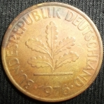 monedas de Europa - Alemania -  1976 (Anverso)