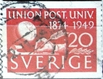 Stamps Sweden -  Intercambio 0,20 usd 20 o. 1949