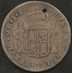 monedas del Mundo : America : Per� :  1722 - 2 Reales (A)