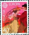 Stamps Switzerland -  Intercambio 0,35 usd 40 cent. 1981