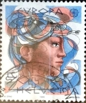 Stamps Switzerland -  Intercambio 0,30 usd 50 cent. 1986