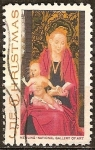 Stamps United States -  Navidad '67.Madonna y niño de Hans Memling .