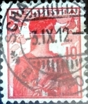 Sellos de Europa - Suiza -  Intercambio 0,40 usd 10 cent. 1909