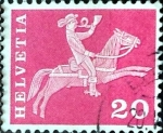 Stamps Switzerland -  Intercambio 0,20  usd 20 cent. 1960