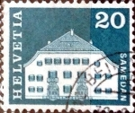 Stamps Switzerland -  Intercambio 0,20  usd 20 cent. 1968
