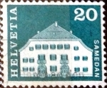 Stamps Switzerland -  Intercambio 0,20  usd 20 cent. 1968