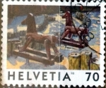 Stamps : Europe : Switzerland :  Intercambio 0,30  usd 70 cent.  1998
