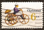 Stamps United States -  Navidad 1970. Triciclo Mecanizada Nos.