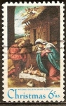Stamps United States -  Navidad 1970.La Natividad (L. Lotto).