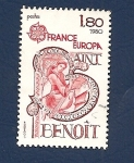 Stamps France -  San Benito  patrón de Europa  - CEPT