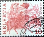 Stamps Switzerland -  Intercambio 0,20  usd 10 cent. 1977