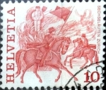 Stamps : Europe : Switzerland :  Intercambio 0,20  usd 10 cent. 1977