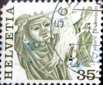 Stamps : Europe : Switzerland :  Intercambio 0,20  usd 35 cent. 1977