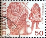 Stamps Switzerland -  Intercambio 0,20  usd 50 cent. 1977