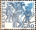 Stamps : Europe : Switzerland :  Intercambio 0,75  usd 80 cent. 1977