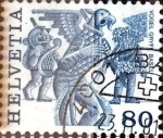Sellos de Europa - Suiza -  Intercambio 0,75  usd 80 cent. 1977